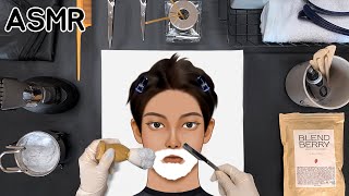 ASMR 훈남으로 완벽 변신! 사각사각 클래식 힐링 이발소💈 | 면도, 쉐이빙 폼, 헤어컷 | Barbershop, Relaxing | MAKEUP ANIMATION