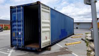 quick look at shipping container high cube 40 foot used for storage