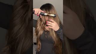 How I curl my hair with flat iron✨❤️🥰 #hairstyle #hair #hairtutorial #haircolor #haircut #beauty