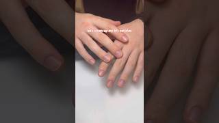 let’s do my bfs cuticles ✨gel x nail, #gelnailtutorial #gelnail #nail