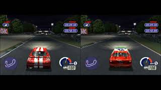 TOCA World Touring Cars (PS1) - 156 vs Marea @ Brands Hatch Night