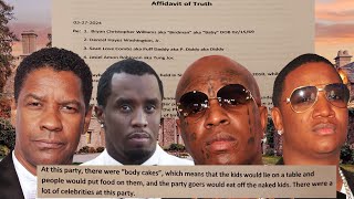 New Affidavit Claims Denzel Washington, Diddy, Baby, & Young Joc Slept with Kids in Playboy Mansion