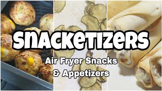 SNACKETIZERS # 2 • Trying Air Fryer Recipes • BUDGET APPETIZERS & SNACKS • Cosori Air Fryer Cooking