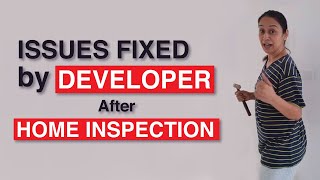 Issue Fixed by Developer after Home Inspection