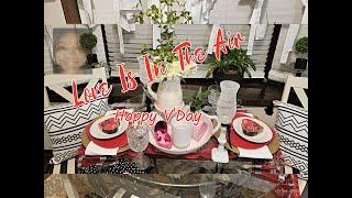 Valentine's Day Tablescape 2022/#ValentinesDay