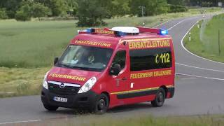 [Pfingstübung] Feuer in Untermühle - Alarmfahrten der Feuerwehr Erlensee und Bruchköbel