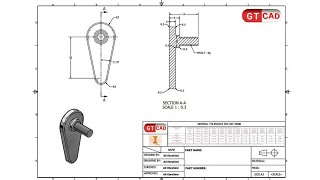 🤑Part7:Handle Lock #autodesk_inventor #gt_caad #gt_cad #telescope #gtcaad #lock_autodesk_inventor