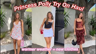 PRINCESS POLLY TRY ON HAUL- NEW SPRING/SUMMER WARDROBE + DISCOUNT CODE