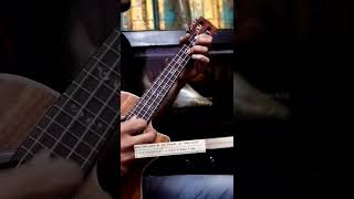 Chaand Baaliyan On Ukulele Quick Lesson #shorts #ukulele