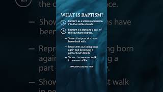 What is baptism?