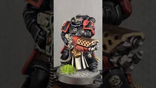 Sternguard Veteran with Pyrecannon painting process! Black Templars #warhammer #warhammer40k #40k