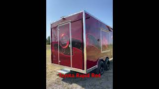 Food Trailer custom 8x16 back up camera #concessiontrailer #foodtrailer #mobilefood #custom