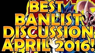 BEST! YUGIOH! April 2016 Ban List Discussion!