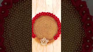 Wedding Season Thali Decoration #shorts #youtubeshorts #claycraftcorner #diy #wedding #thali