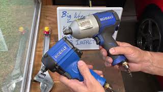 Kobalt 1/2” Air Impact Wrenches Models Compact SGY-185 and 1000 ft-lbs SGY-236 from Lowes