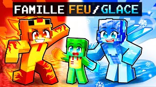 Adopté par la famille FEU/GLACE sur Minecraft !