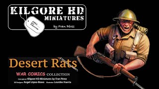 Kilgore HD Miniatures KGF024 COMIC 6 – Desert Rat  1/10th scale resin Bust Model Kit