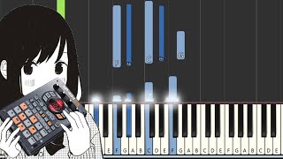 Lofi Hip Hip chord progression w/melody in F minor #9 [Synthesia] (Piano tutorial)