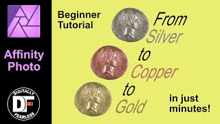 An Affinity Minute - From silver to copper to gold - Affinity Photo tutorial