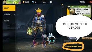 how to get verified v badge in free fire