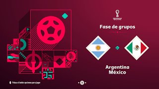 Argentina vs México Jornada 2 Fase de Grupos Mundial Qatar 2023. (Simulación FIFA 23).