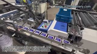 PK108-110 Fully-automatic Playing Cards Cutting Counting Wrapping Production Line