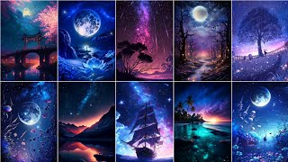 Beautiful Night Scenery Wallpaper photos | Aesthetic Night Dps for Instagram | Night Scenery Dps,dpz