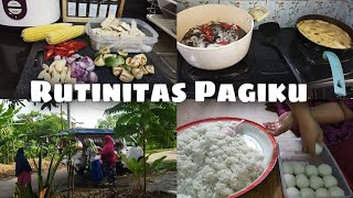 Rutinitas Pagi - Belanja di buk sayur - lanjut masak simple & bikin cemilan@momsfarizi5313