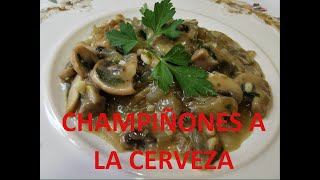 CHAMPIÑONES EN SALSA DE CERVEZA | Receta Vegana