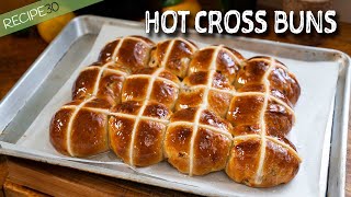 Rich and Fluffy Hot Cross Buns Perfect for Easter