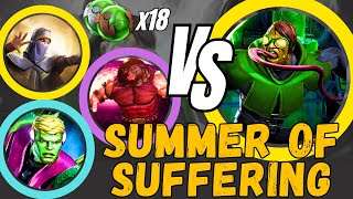 Summer Of Suffering - Toad and a TON OF REVIVES ( All objectives ) | Marvel Contest of Champions