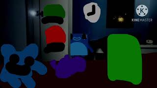 five nights at originator kids little blue jumpscare candybots