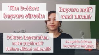 Yurtdışında Doktora Nasıl Bulunur? Başvuru ve Kabul süreci, Araştırma Görevliliği, Başarı bursu...