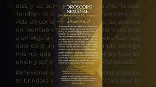 SAGITARIO Horóscopo Semanal · Del 28 de octubre al 3 de noviembre #sagitario #horoscopo #horoscope