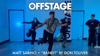 Matt Sabino choreography to “Bandit” by Don Toliver at Offstage Dance Studio