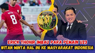 JADI HARAPAN MASYARAKAT INDONESIA !! Erick Thohir Minta Timnas Indonesia Adaptasi #timnasday