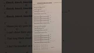 UKULELE STUDENTS PRACTICE Knockin On Heaven's Door Key of C