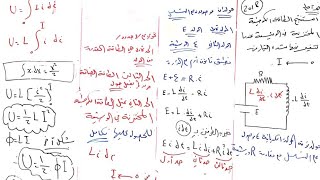 التحريض الذاتي+ الطاقة الكهرطيسيةالمختزتة في الوشيعة