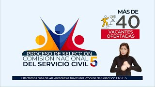 #ProcesoSeleccionCNSC CNSC 5, 42 vacantes para trabajar en la Comisión Nacional del Servicio Civil.