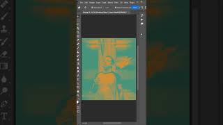 Cyan and Orange Gradient effect photoshop #shorts #short #photoshop #technolearn #youtubeshorts #art