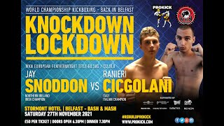 Jay Snoddon fight Promo Knockdown Lockdown