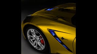 2014-2019 C7 Corvette RGB Complete Exterior LED Lighting Kit with Bluetooth Control