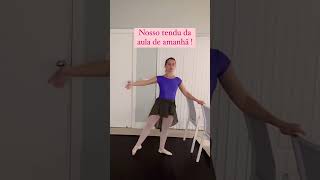 #shorts aula de ballet on-line pra fazer de casa! Link na descrição!