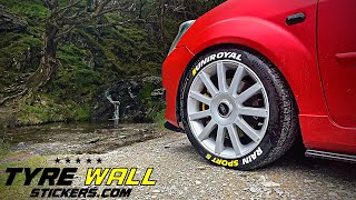 Tyre Wall Stickers Decal Kit | MK6 Fiesta ST | Uniroyal RainSport 5