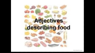 Adjectives for describing food in English | Learn English