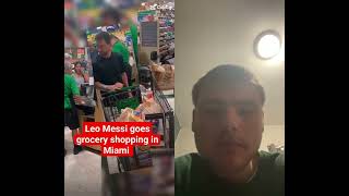 Messi spotted at a Grocery store #messi #football #youtube #shorts #viral #fyp #trending #fifa