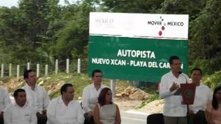 Enrique Peña Nieto inaugura autopista Playa del Carmen Nuevo Xcan