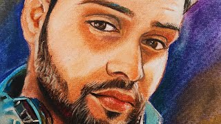 Soft Pastel & Pastel Pencil Drawing Portrait||