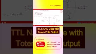 TTL NAND Gate with Totem Pole Output #electronicsengineering #digitalelectronicslectures  #ttl