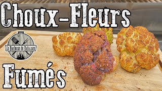 Je réalise un choux fleur fumé au barbecue